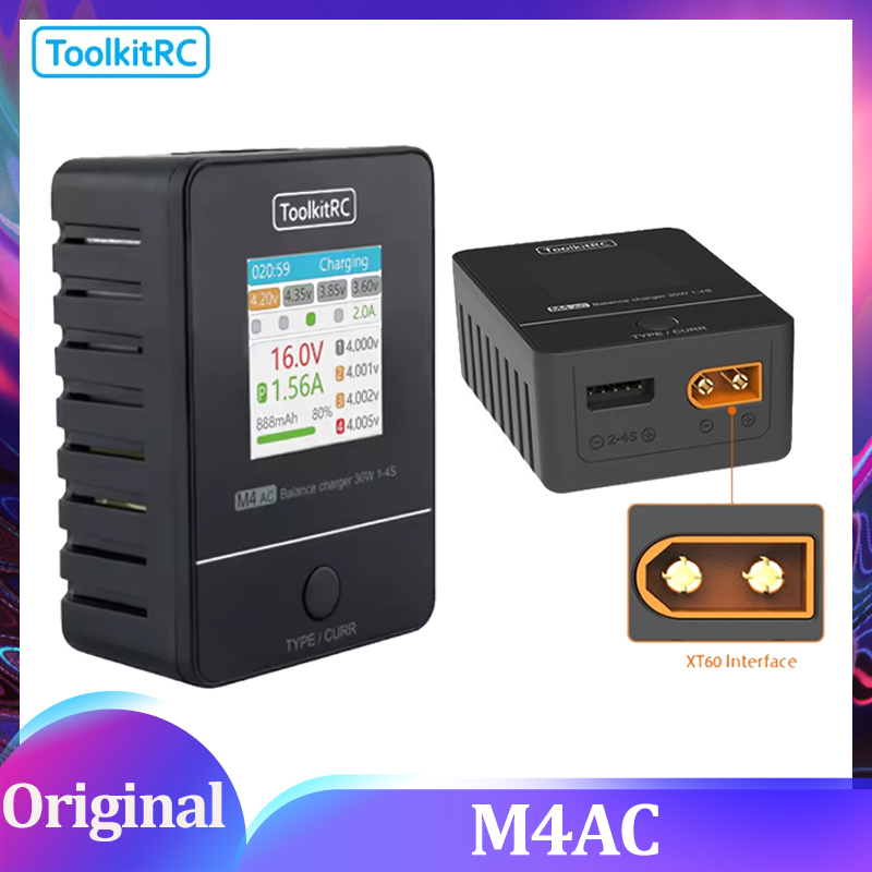 ToolkitRC M4AC 30W LCD Screen  - Drone Racing Charger recensie en prijs