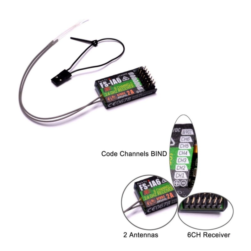 Flysky FS-IA6 Receiver 6CH Dua - Drone Racing Antenna recensie en prijs