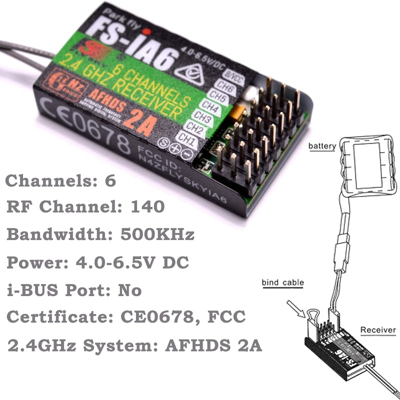 Flysky FS-IA6 Receiver 6CH Dua - Drone Racing Antenna recensie en prijs