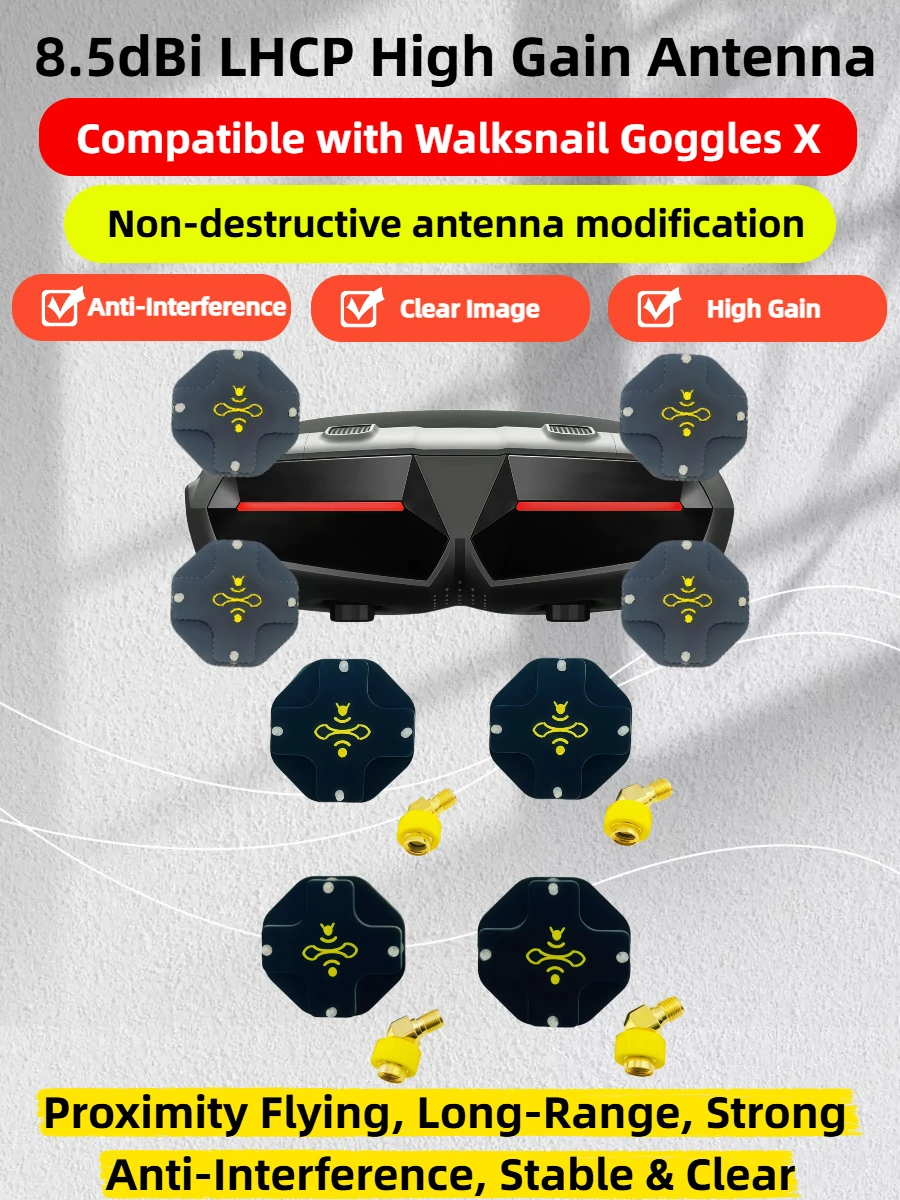 8.5dBi High Gain LHCP 5.8GHz D - Drone Racing Goggles recensie en prijs