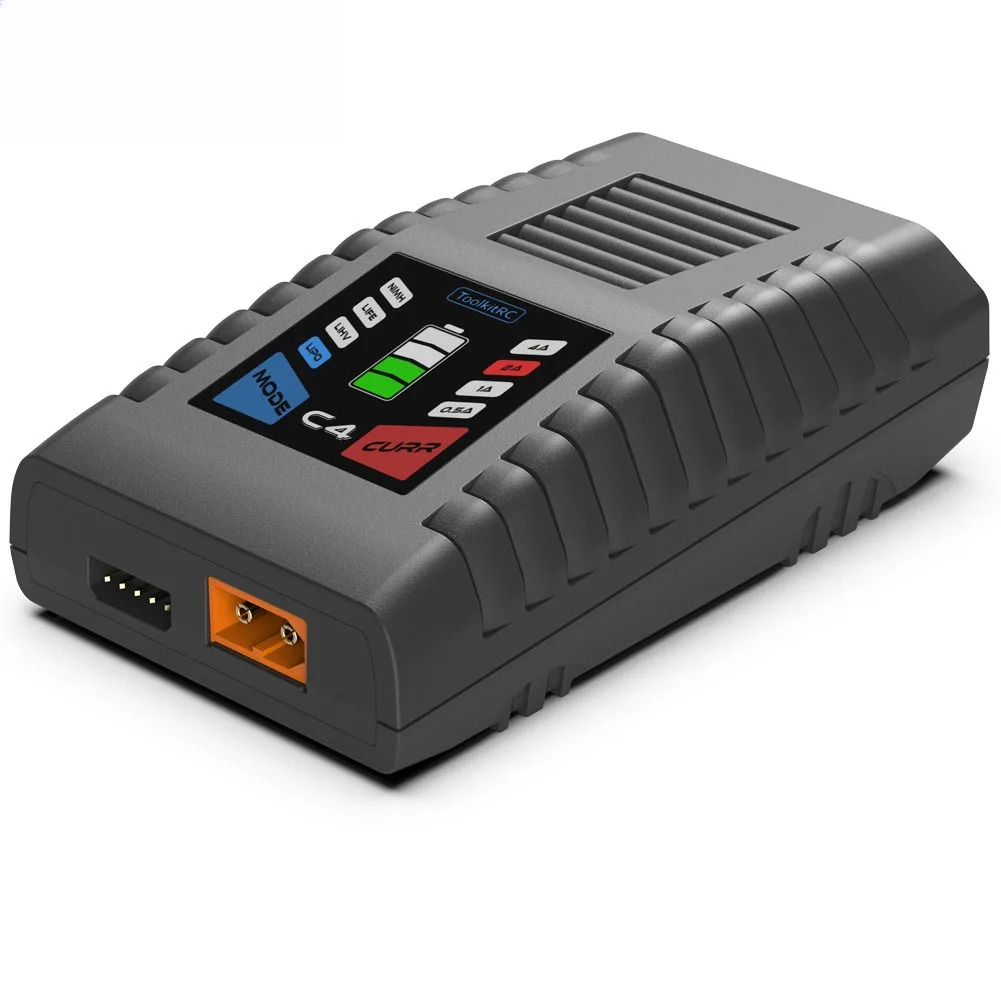 ToolkitRC C4 Charger 50W 5A AC - Drone Racing Charger recensie en prijs