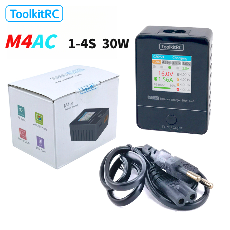 ToolkitRC M4AC 1-4S Lipo LiHV  - Drone Racing Charger recensie en prijs