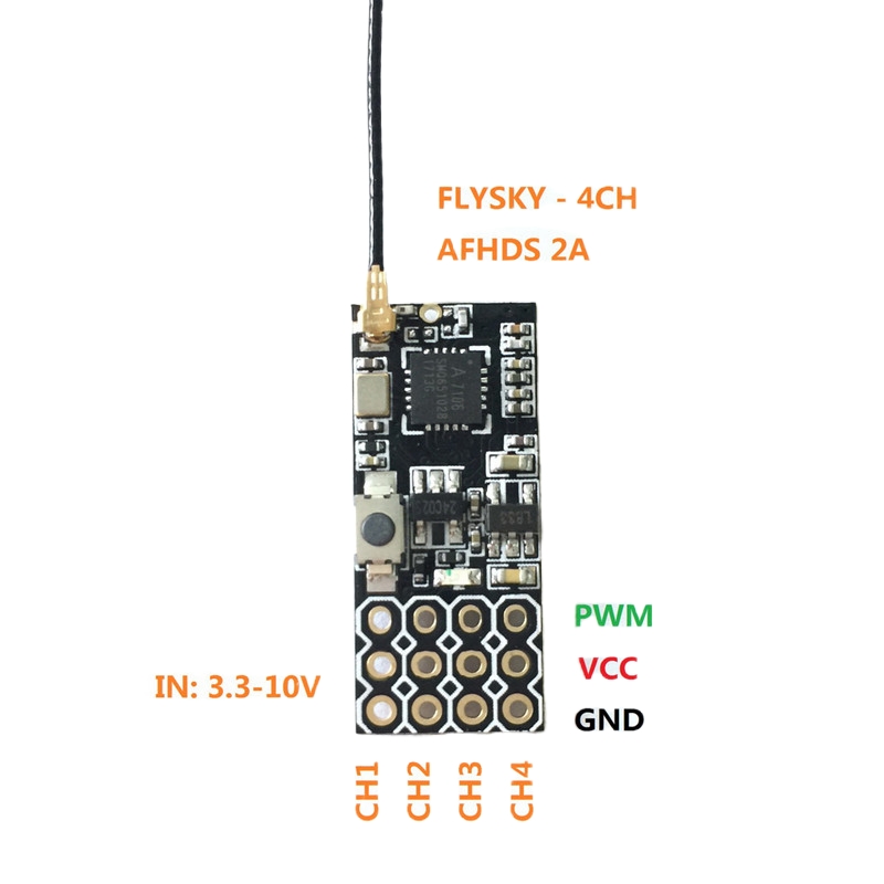 Flysky FS2A Mini Receiver 4CH  - Drone Racing Receiver recensie en prijs