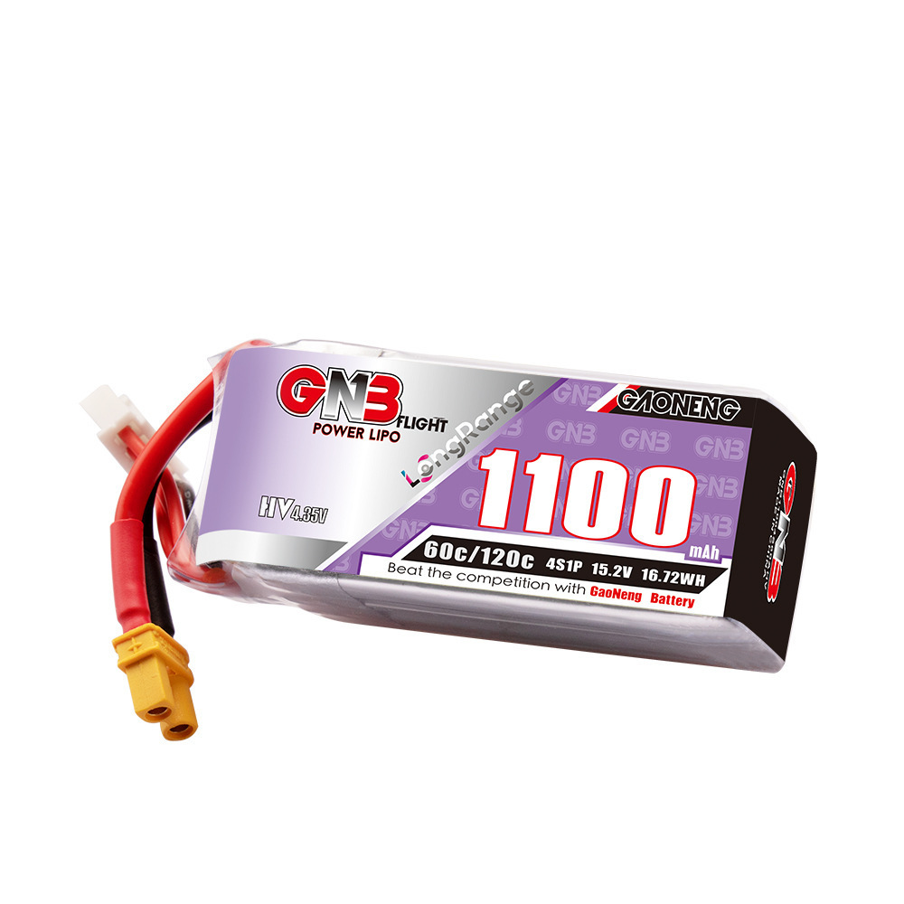 GNB 4S 1100mAh 60C/120C HV Lip - Drone Racing Battery recensie en prijs