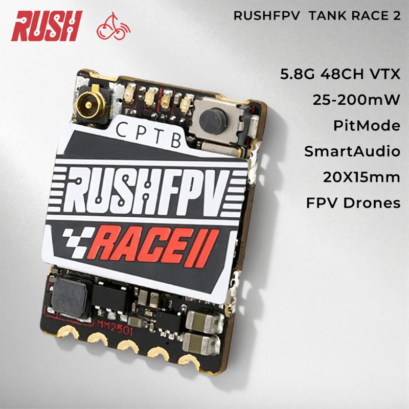 RushFPV 5.8GHz FPV VTX 48CH 25 - Drone Racing Vtx recensie en prijs