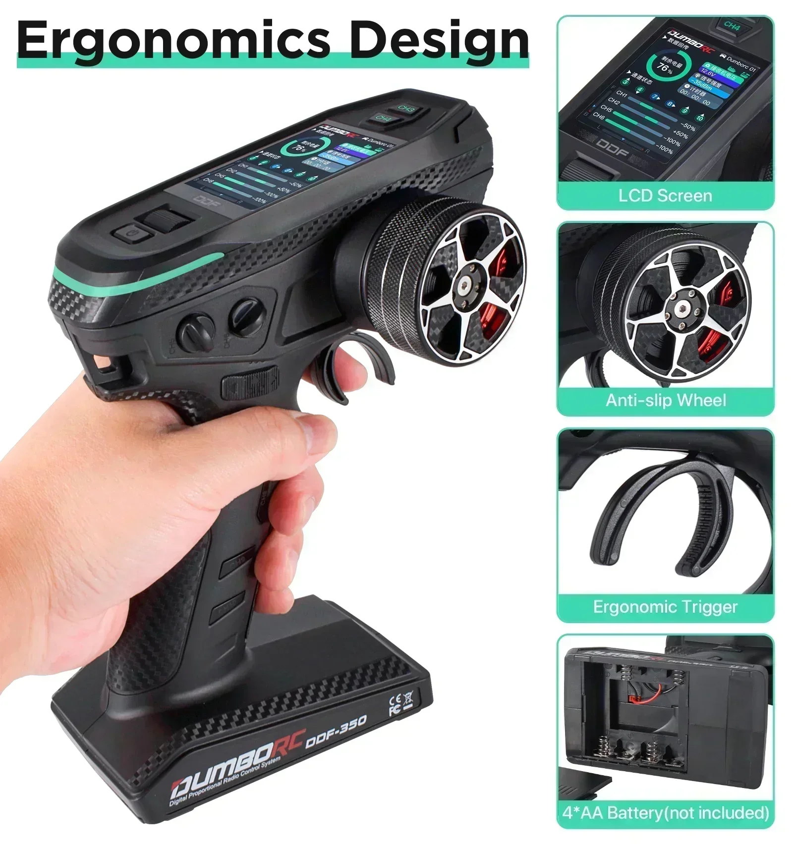 DUMBORC 10CH DDF-350 RC Remote - Drone Racing Receiver recensie en prijs