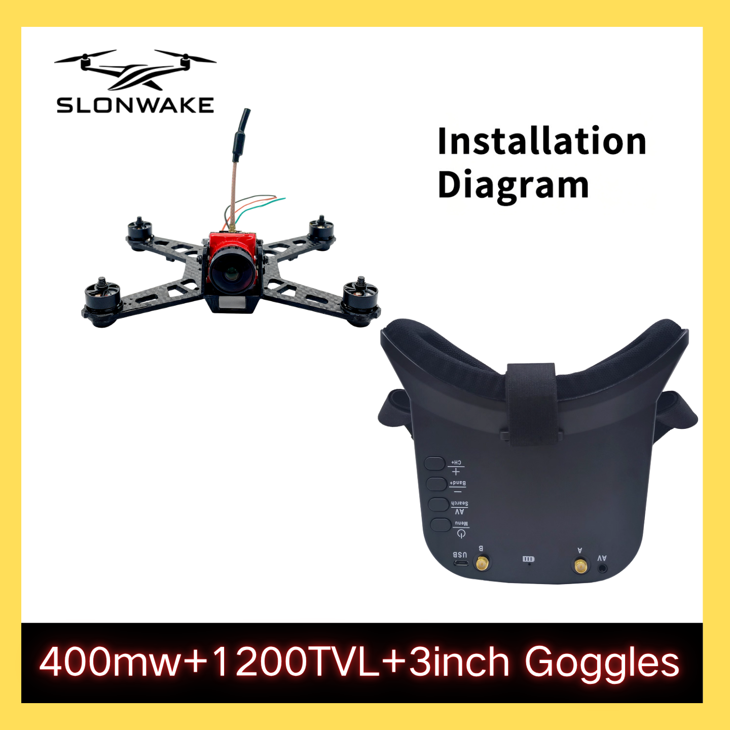SLONWAKE 5.8G 48CH FPV 400mw V - Drone Racing Transmitter recensie en prijs