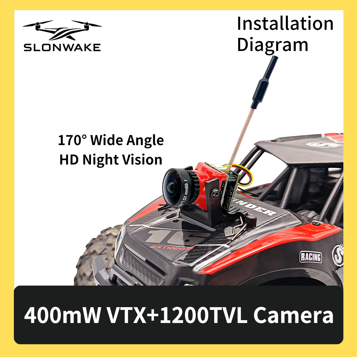 SLONWAKE 5.8G 48CH FPV 400mw V - Drone Racing Transmitter recensie en prijs
