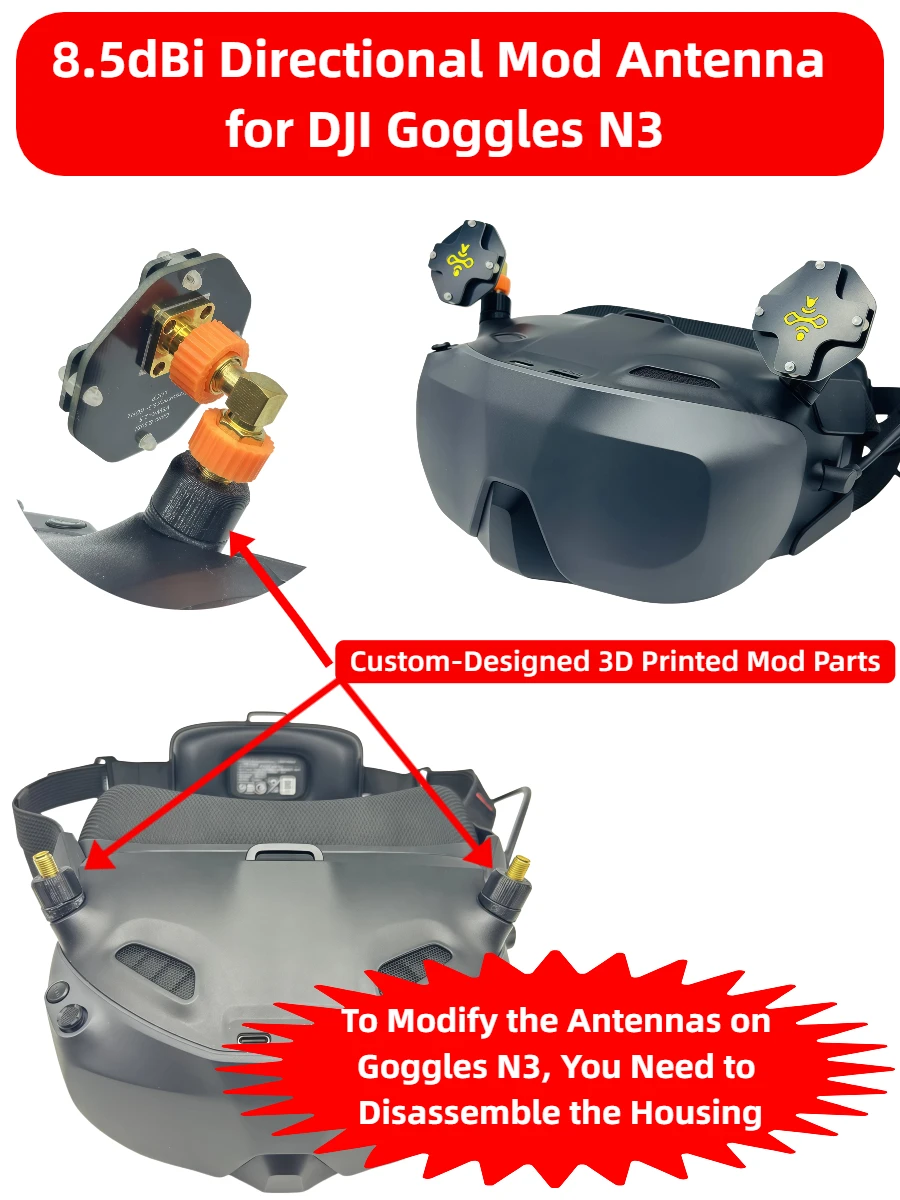 8.5dBi LHCP FPV Patch Antenna  - Drone Racing Goggles recensie en prijs